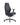 A black ergonomic office chair with a high back, padded armrests, and a five-star wheeled base, shown against a plain white background.