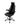 A black high-back office chair with padded armrests, a contoured backrest, an integrated headrest, and a five-wheel wheeled base, shown against a plain white background.