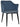 Coogee Armchair - 4 Leg Metal Black - Gravity Denim