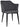 Coogee Armchair - 4 Leg Metal Black - Gravity Slate