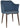 Coogee Armchair - 4 Leg Metal Light Walnut - Gravity Denim