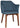 Coogee Armchair Timber Light Walnut Gravity Denim