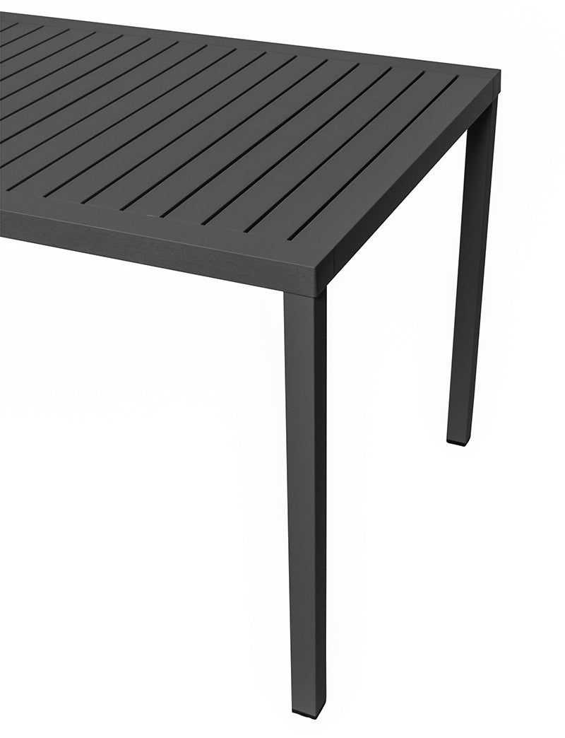 Ettalong Outdoor Dining Table - 1400x800 - Anthracite