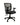 A black mesh-back office desk chair with adjustable armrests, a padded seat, and a five-wheel base on a plain white background.