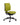 An ergonomic office chair with a lime green fabric upholstered seat and backrest, supported by a black five-star wheeled base.