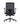 A modern black mesh office chair with adjustable armrests, a padded seat, and a five-star wheeled base, shown against a plain white background.
