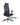 A black mesh ergonomic office chair with a headrest, adjustable armrests, and a five-wheel base, shown against a plain white background with a QuickShip logo overlay.