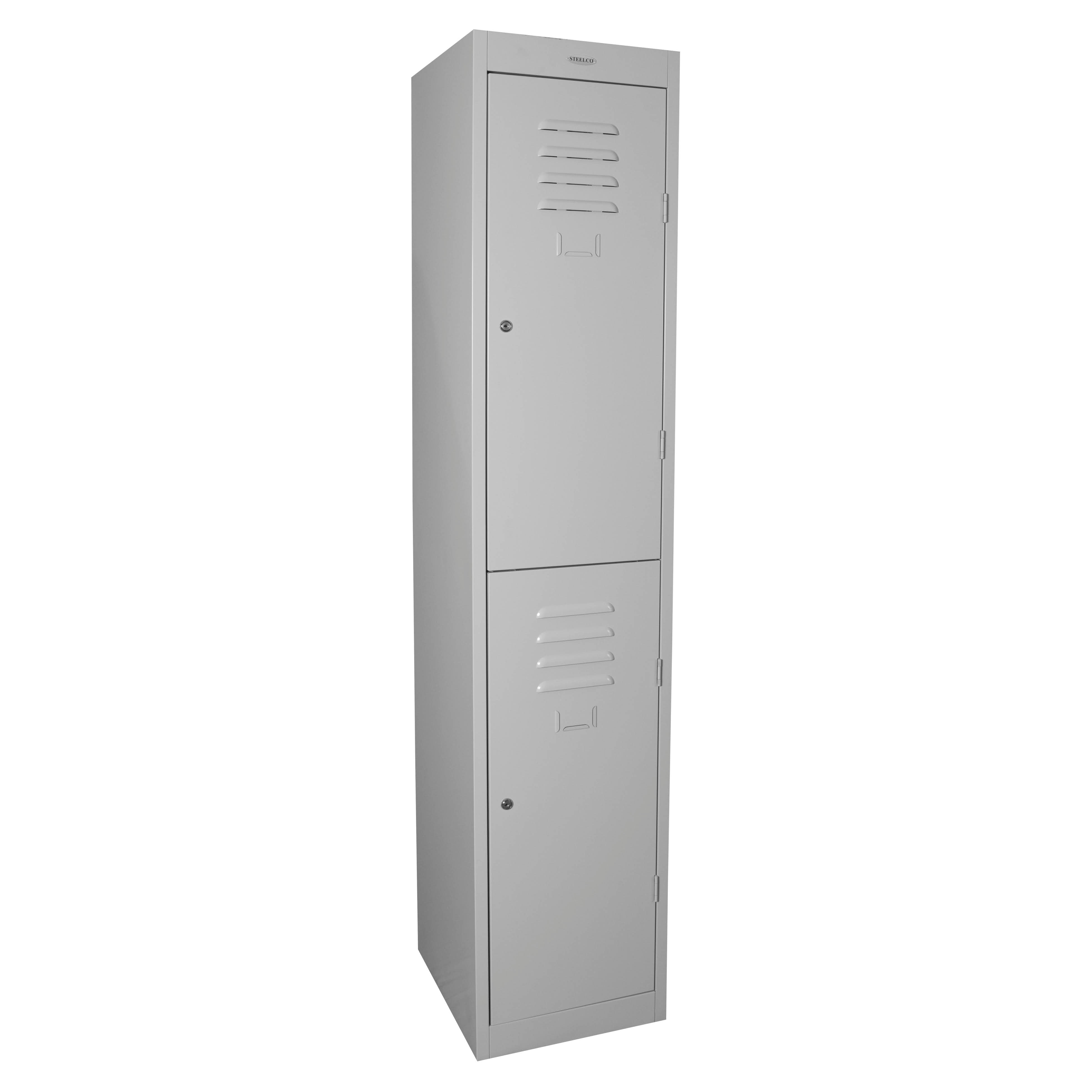 Steel Locker 2 Door Graphite Ripple