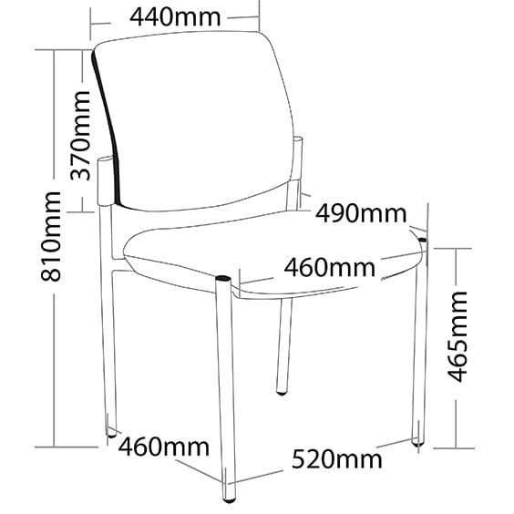 Maxi 4 Leg Visitor Chair