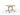 Modulus Flip Table Black Poles With Polished Alloy Feet
