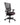 A modern office chair with a dark gray mesh backrest, a dark brown upholstered seat, and a black five-star wheeled base, shown against a plain white background.