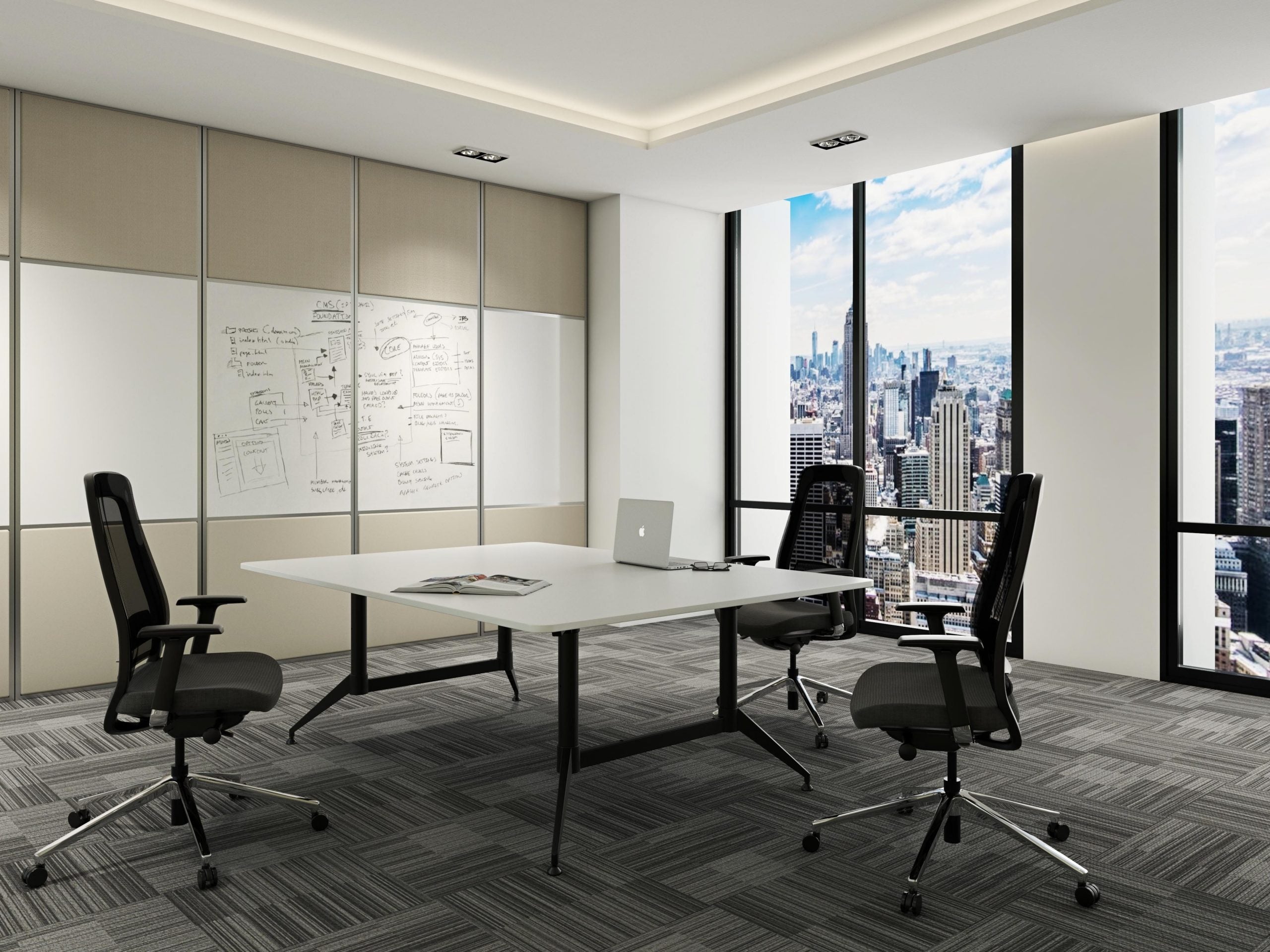 Panel Leg Boardroom Marco Multileg 4 Leg Boardroom Table Frame | Furniture At Work