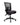 Black medium-back ergonomic office chair featuring a breathable mesh backrest, contoured fabric seat cushion, multiple ergonomic adjustment levers, and a five-star wheeled base, isolated on a plain white background.