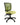 An olive ergonomic office chair with a mesh backrest and a five-point wheeled base.