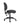 A black ergonomic office chair with a contoured backrest, padded seat, adjustable gas lift, and five-wheel casters, shown from a side profile view on a white background.