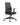 Black office chair with mesh back on a white background