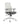 Gray office chair with white frame on a white background
