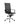A modern black office chair with a high, vertically ribbed backrest, padded armrests, and a polished chrome five-star wheeled base, shown against a plain white background.