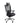 A black mesh ergonomic office chair with a headrest, adjustable armrests, and a five-star chrome base on a white background.