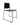 A black, stackable and linkable visitor office chair with a solid backrest and a seat that is 445mmW x 435mmD.
