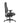 A black high-back ergonomic office chair with padded armrests, a cushioned seat, and a five-wheel wheeled base, shown from a side profile view on a white background.