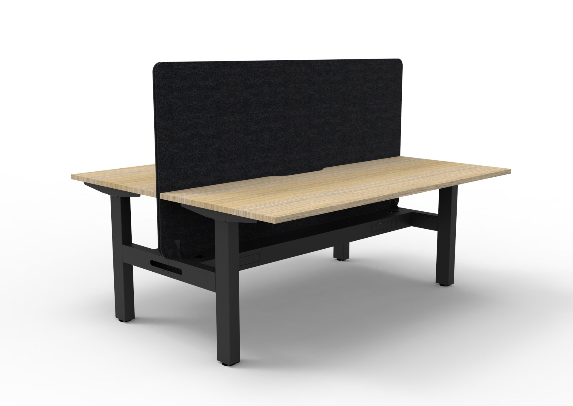 Boost Static Back To Back Workstation with Cable Tray