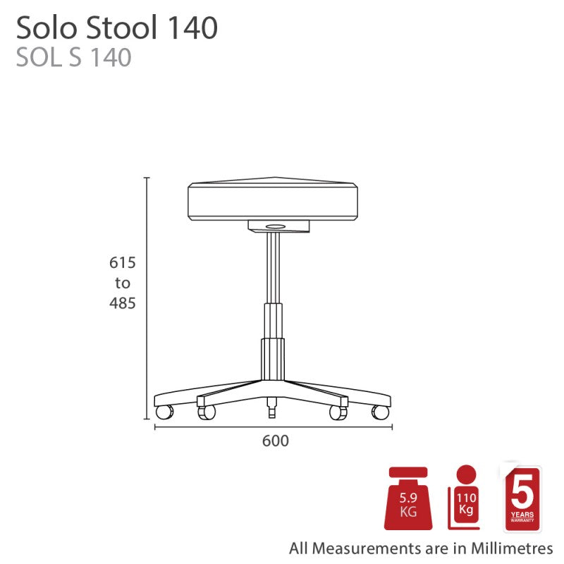 Solo Adjustable Stool