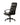 Black high-back ergonomic office chair with horizontal channel stitching, curved armrests, and a black five-star wheeled base, set against a plain white background.