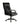 A black leather office chair with a high back, padded armrests, and a five-star wheeled base, shown against a plain white background.