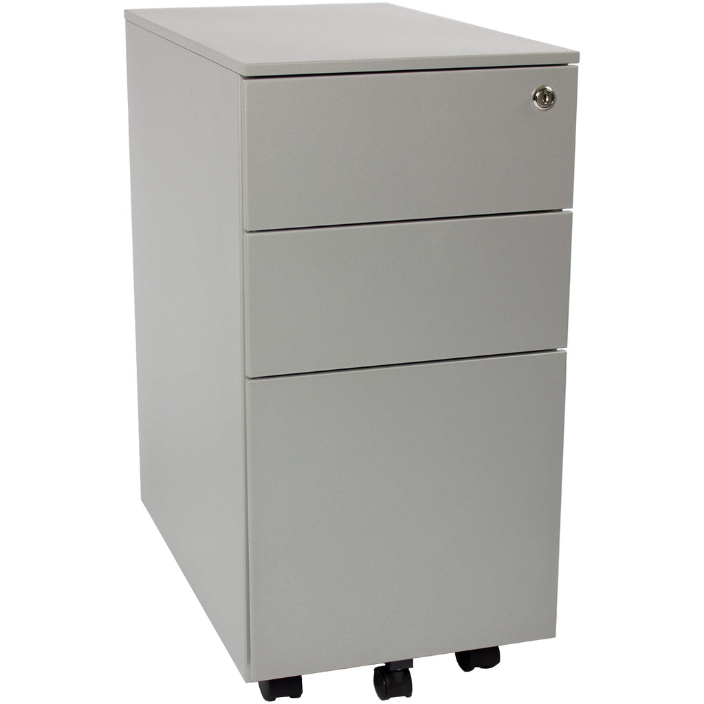Slimline Mobile Pedestal 2 Box 1 File 615H x 300W x 500D