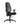A black high back ergonomic office chair with adjustable armrests, padded seat, adjustment levers and a black five-star wheeled base, shown against a plain white background.