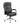 Black high-back heavy-duty executive office chair with plush gathered leather upholstery, padded armrests, an adjustment lever, and a polished aluminum five-star wheeled base, shown against a plain white background.