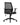 A modern black mesh and fabric office chair with adjustable armrests, a black five-star wheeled base, and a gray mesh backrest, shown against a plain white background.
