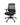 A black ergonomic office chair with a mesh backrest, upholstered seat, adjustable arms, and a five-point wheeled base.