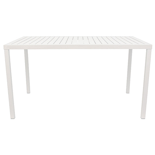 Ettalong Outdoor Dining Table - 1400x800 - White