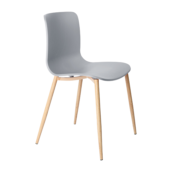 Acti Chair with 4 Leg Woodgrain Powdercoat Frame