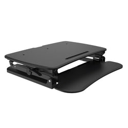 Arise Deskalator Sit Stand Desk Top Riser Regular 680 X 590 Black