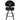 Luxor Black 4 Leg Base Gaming Stool