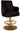 Gaming Stool Trump Disc Brass + Vinyl Black