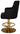 Gaming Stool Trump Disc Brass + Vinyl Black
