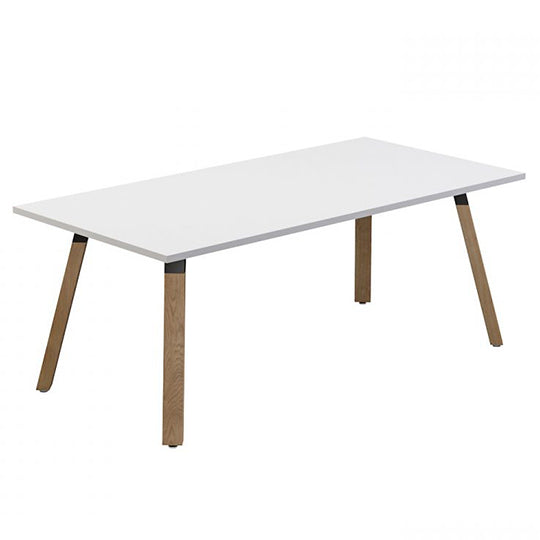 Plantation Rectangular Meeting Table - 1800 x 1200 - White Top