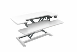 Rapid Flux Electric Desk Riser Small White