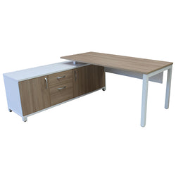 Tuncurry Executive Office Desk - Australian Made - 1800 X 1800 - Lhs Return - Young Beech