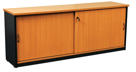 Logan Melamine Sliding Door Credenza