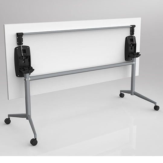 Unflippable Table Uni Flip Table White Frame L1200mm x W600mm White – Furniture At Work